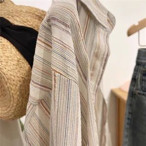 Casual Colorful Striped Shirt for Women